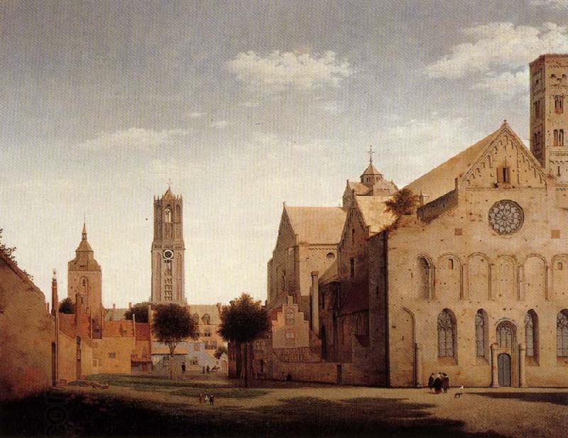 Pieter Jansz Saenredam St Mary's Square and St Mary's Church at Utrecht oil painting picture